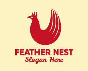 Red Hen Tail Feathers logo