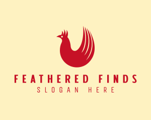 Red Hen Tail Feathers logo