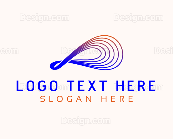 Gradient Loop Waves Logo