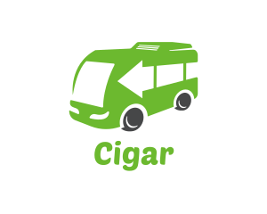 Green Van Bus logo design