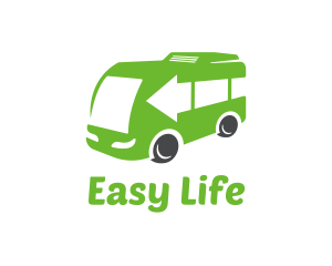 Green Van Bus logo design