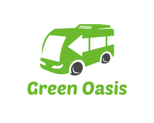 Green Van Bus logo design