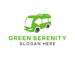 Green Van Bus logo design