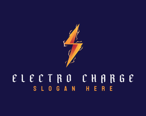 Electric Lightning Power logo design