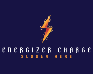 Electric Lightning Power logo design