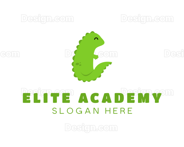 Baby Dragon Reptile Logo