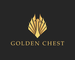 Golden Crane Wings logo design