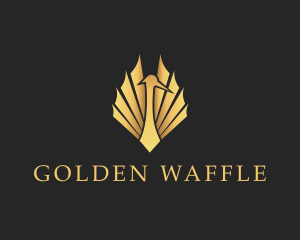 Golden Crane Wings logo design