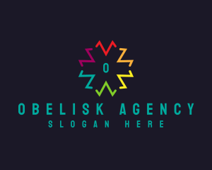 Multicolor Marketing Agency logo design