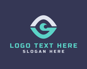 Camera - Tech Eye Letter G logo design