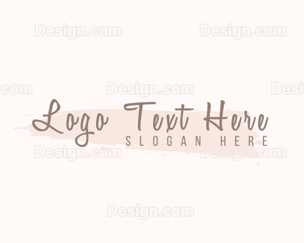 Feminine Cursive Fashion Logo