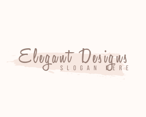 Feminine Cursive Fashion logo design