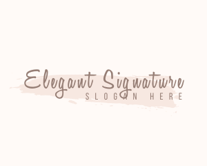 Feminine Cursive Fashion logo design