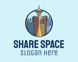 Seattle Space Needle logo design