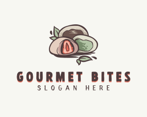 Sweet Mochi Dessert logo design