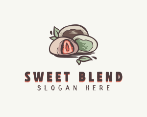 Sweet Mochi Dessert logo design