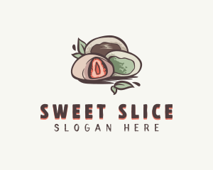 Sweet Mochi Dessert logo design