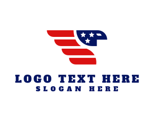 American Flag Patriot Eagle logo