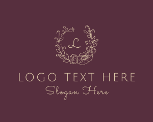 Wedding Flower Wreath logo