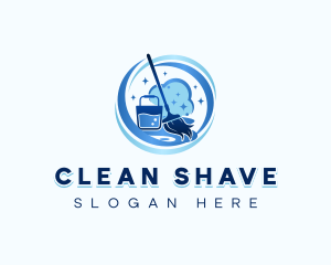 Mop Cleaning Tools logo design