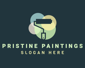 Painter Paint Roller logo design