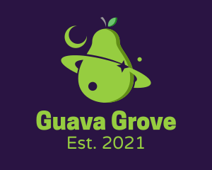 Guava Planet Orbit  logo design