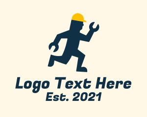 Wrench Construction Man logo