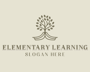 Book Tree Learning logo design