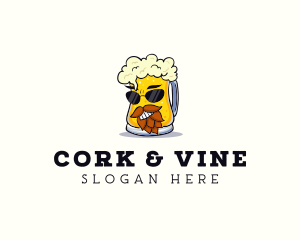 Alcohol Beer Mug logo design