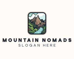 Mountain River Valley  logo design