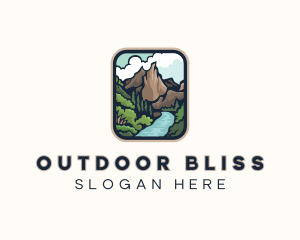 Mountain River Valley  logo design