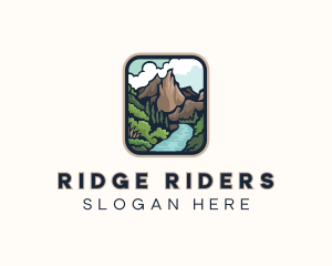 Mountain River Valley  logo design