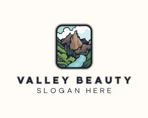 Mountain River Valley  logo design