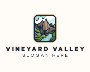 Mountain River Valley  logo design