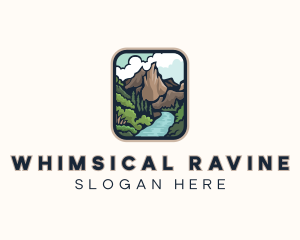 Mountain River Valley  logo design