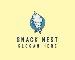 Ice Cream Sundae logo design