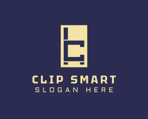 Modern Chair Letter C logo design