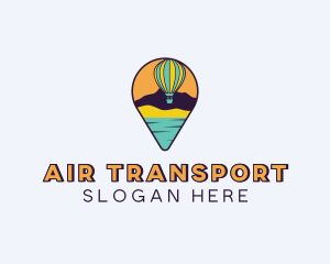 Hot Air Balloon Gps logo design