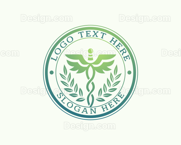 Clinic Hospital Caduceus Logo