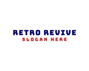 Bold Retro Tech logo design