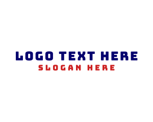 Typeface - Bold Retro Tech logo design