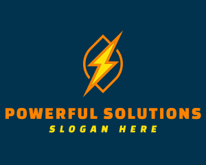 Thunderbolt Energy Power logo design