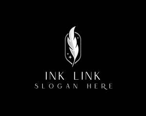 Writing Quill Pen logo design