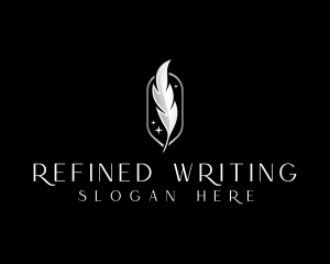 Writing Quill Pen logo design