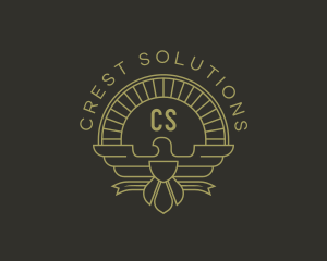 Elegant Bird Crest logo design