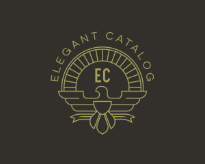 Elegant Bird Crest logo design