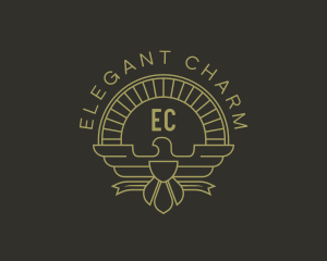 Elegant Bird Crest logo design