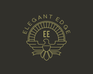 Elegant Bird Crest logo design