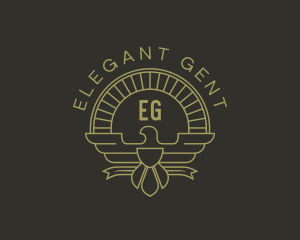 Elegant Bird Crest logo design