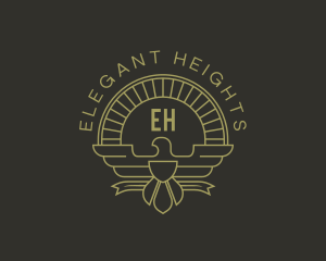 Elegant Bird Crest logo design